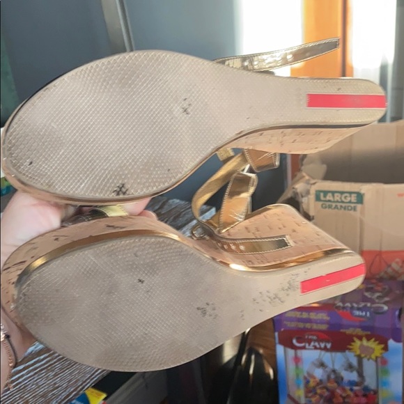 Used Prada LAME Multicolor Platino sandals - Picture 5 of 8